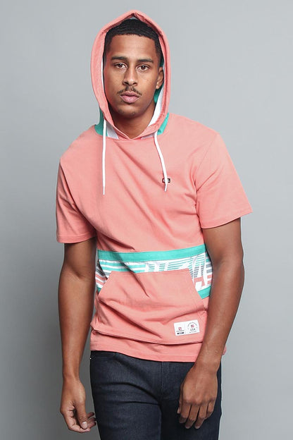 Tri Colored Hooded T-Shirt