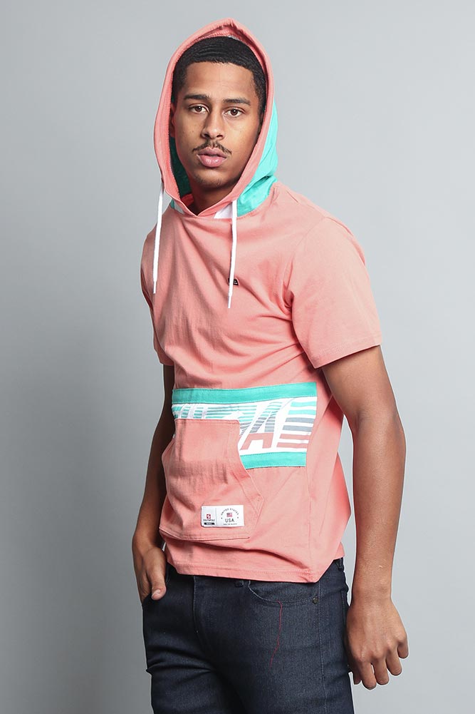 Tri Colored Hooded T-Shirt