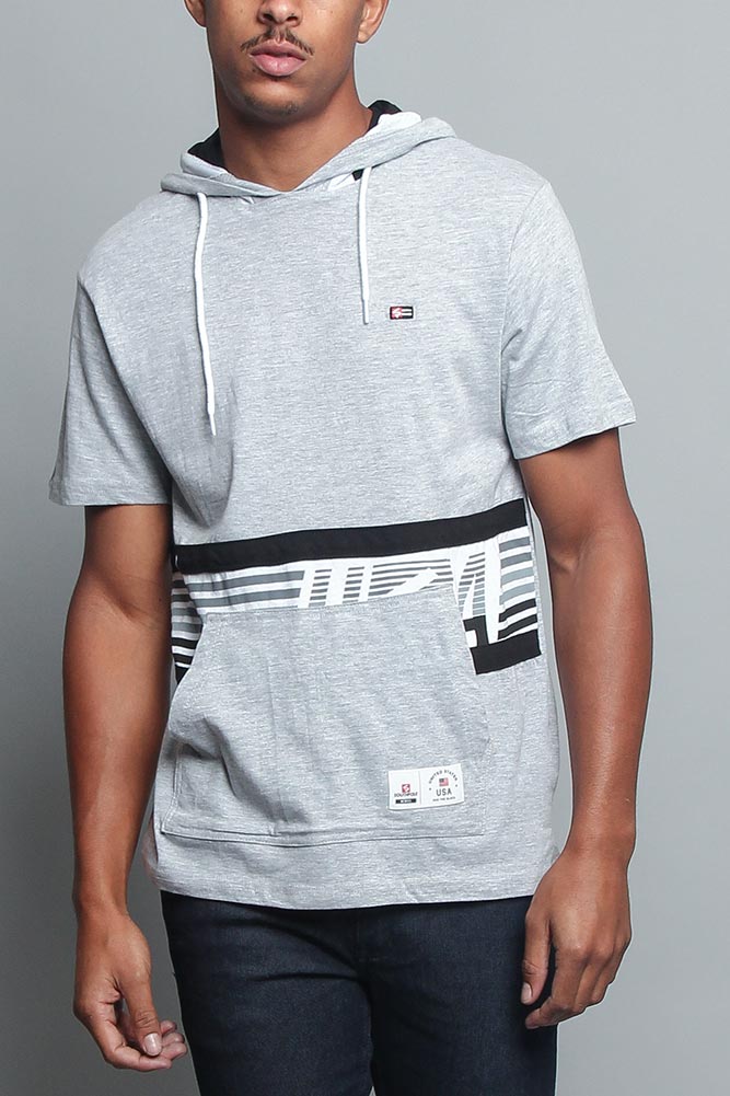 Tri Colored Hooded T-Shirt
