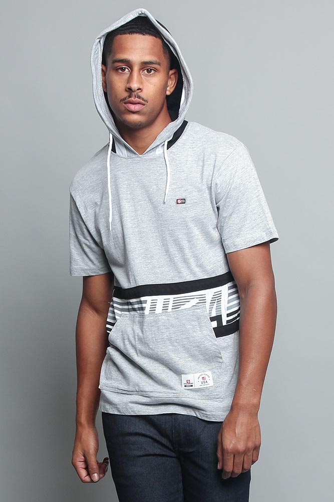 Tri Colored Hooded T-Shirt