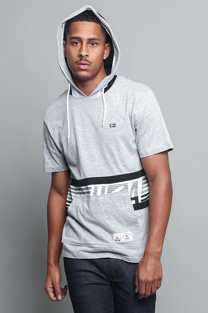 Tri Colored Hooded T-Shirt
