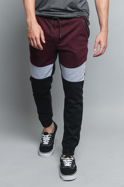 Tri Color Blocked Sweat Pants