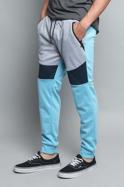 Tri Color Blocked Sweat Pants