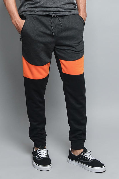 Tri Color Blocked Sweat Pants