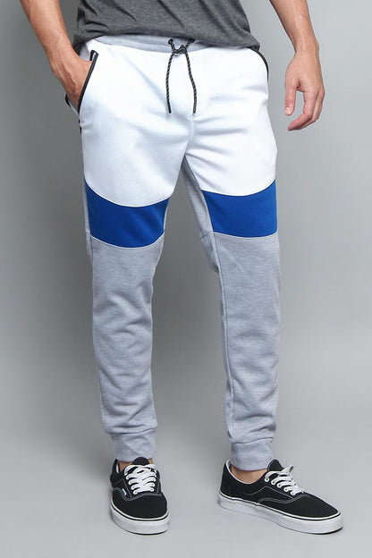 Tri Color Blocked Sweat Pants