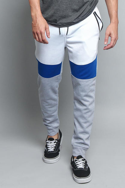 Tri Color Blocked Sweat Pants