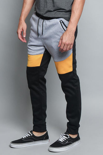 Tri Color Blocked Sweat Pants