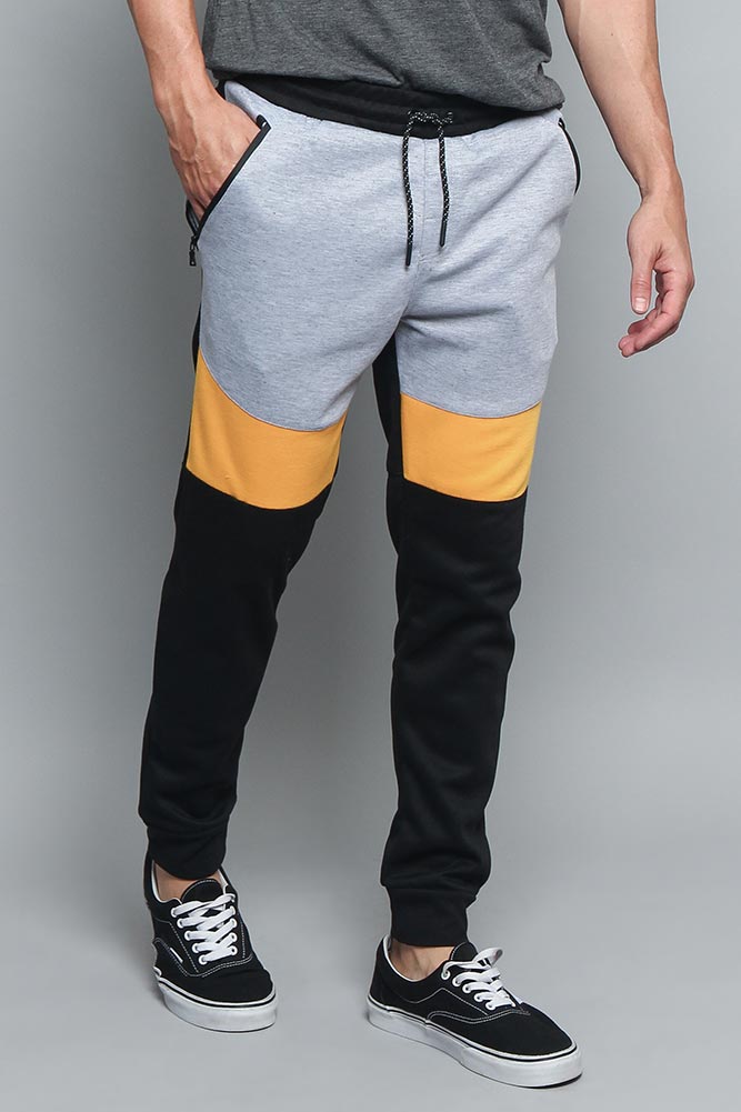 Tri Color Blocked Sweat Pants