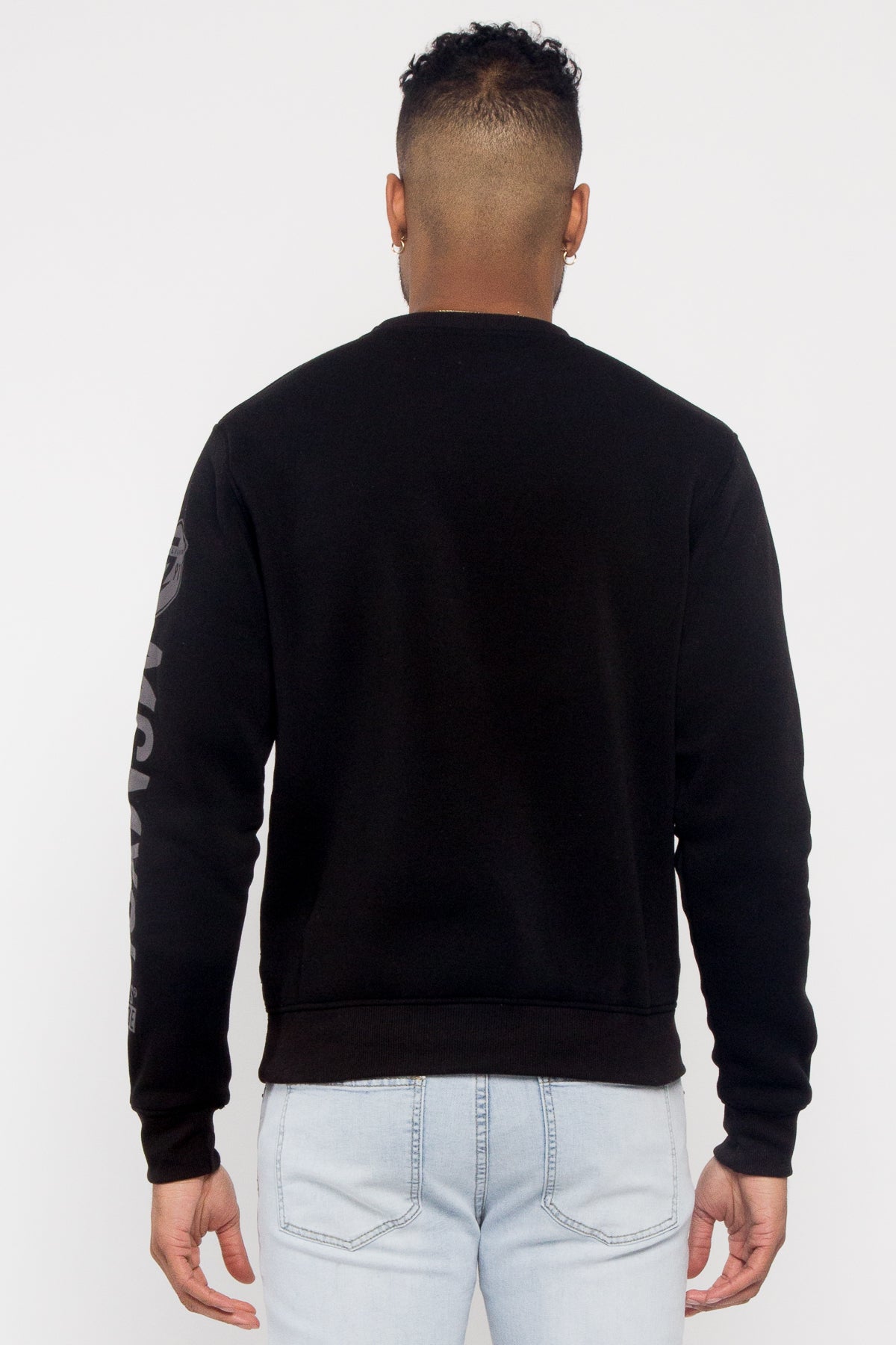 Chenille Bear Patch Fleece Crewneck