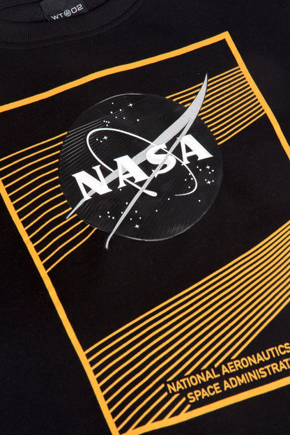 Nasa Texture Welding Fleece Crewneck