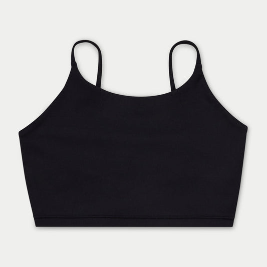 REWEAR Womens Essential Crop Top - Black
