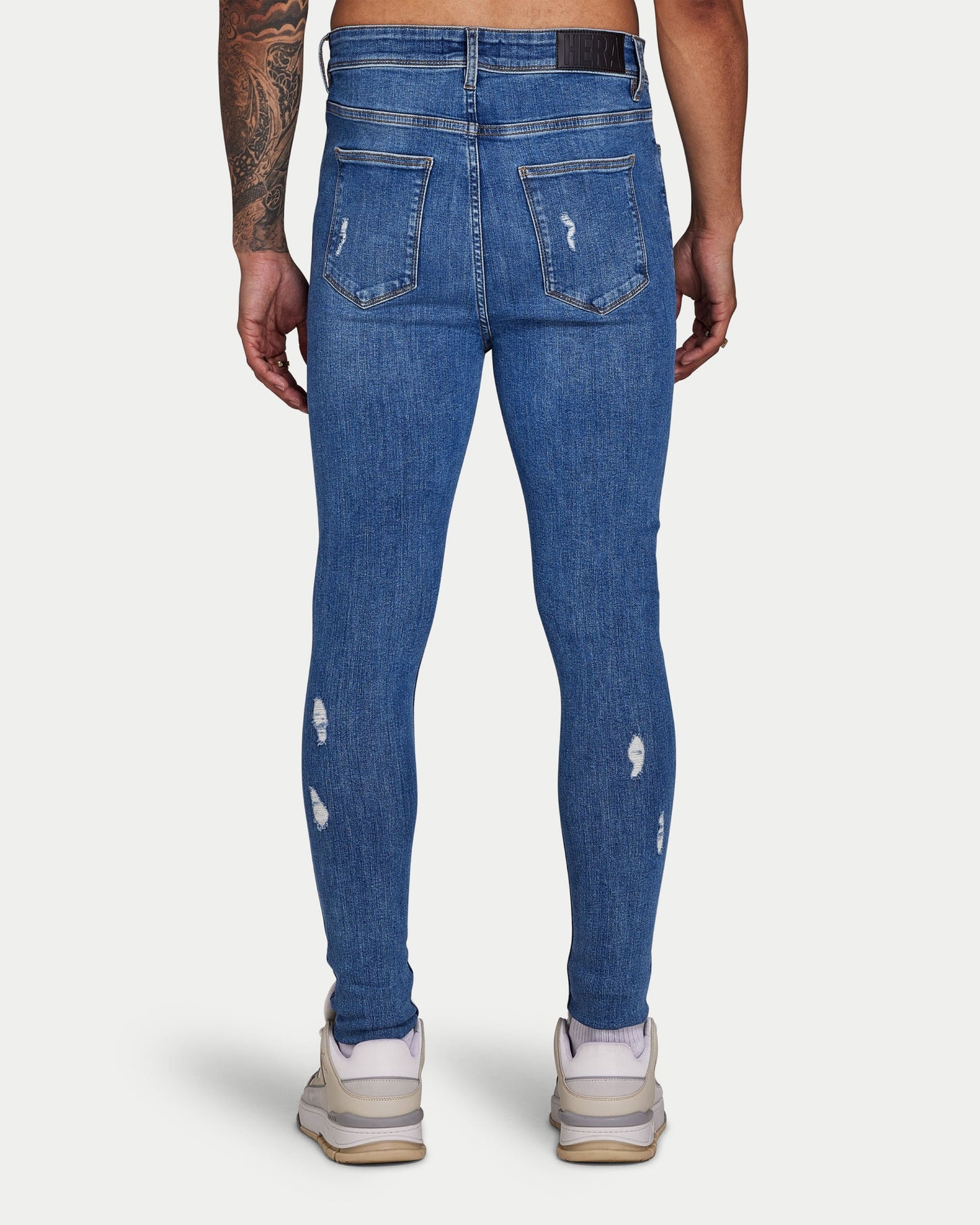 Mens Spray-on Ripped Jean