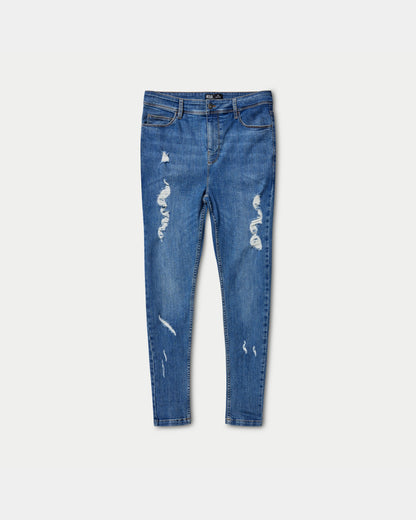 Mens Spray-on Ripped Jean