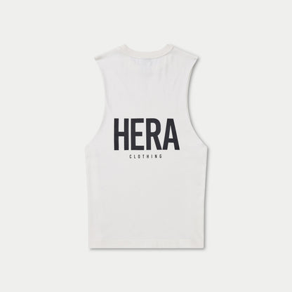 Mens Staple Tank - White