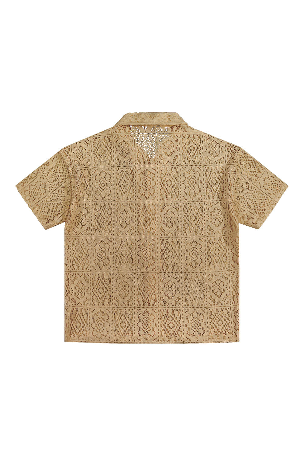 Crochet Knit Sweater Shirt