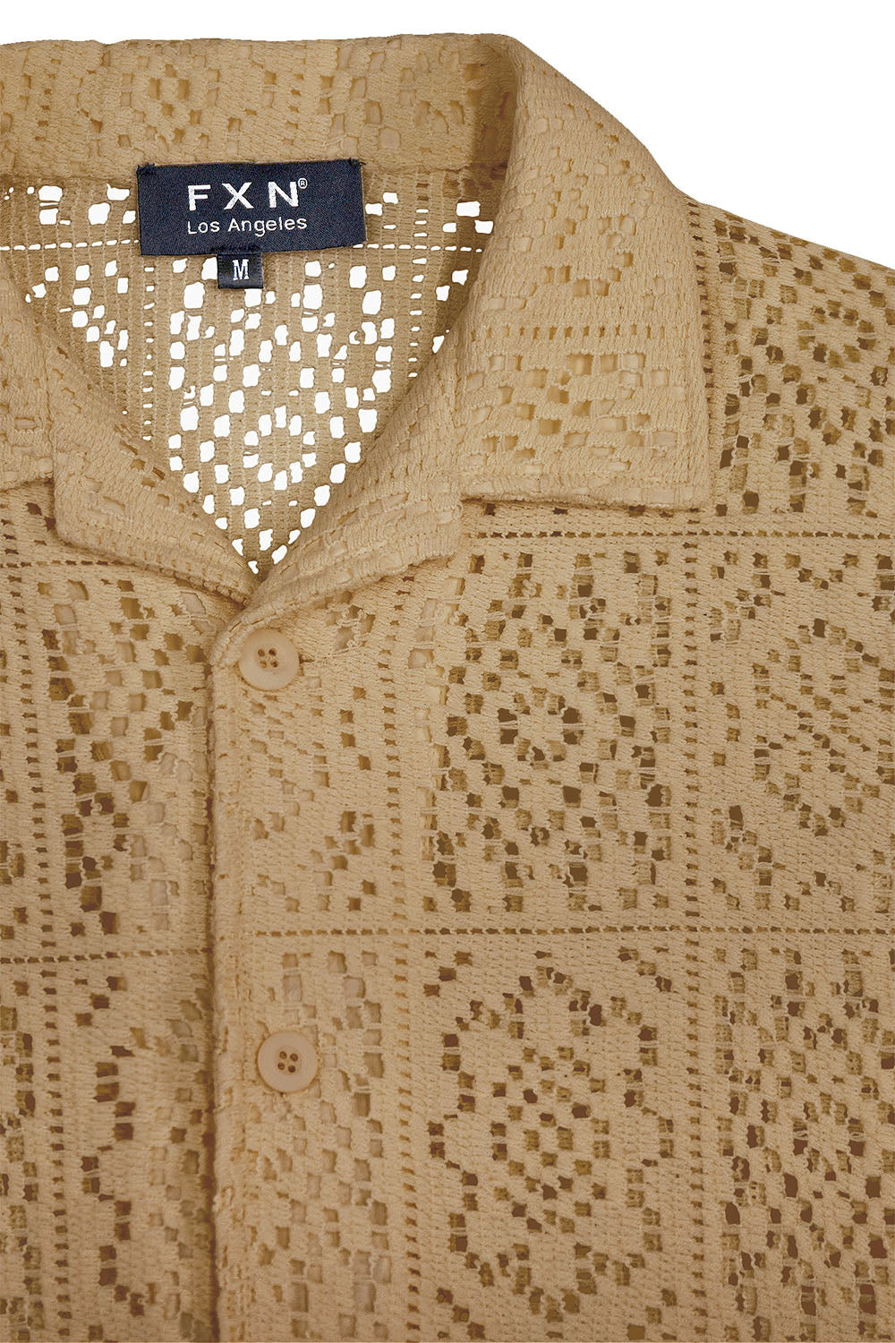 Crochet Knit Sweater Shirt