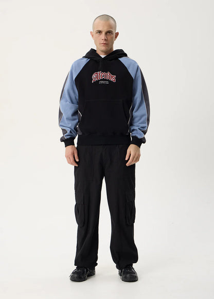 AFENDS Mens Occupancy - Paneled Boxy Hood - Black