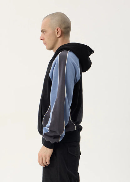AFENDS Mens Occupancy - Paneled Boxy Hood - Black