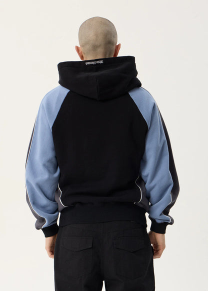 AFENDS Mens Occupancy - Paneled Boxy Hood - Black