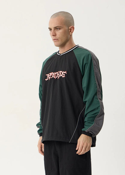 AFENDS Mens Nationals - Sports Crew Neck - Black
