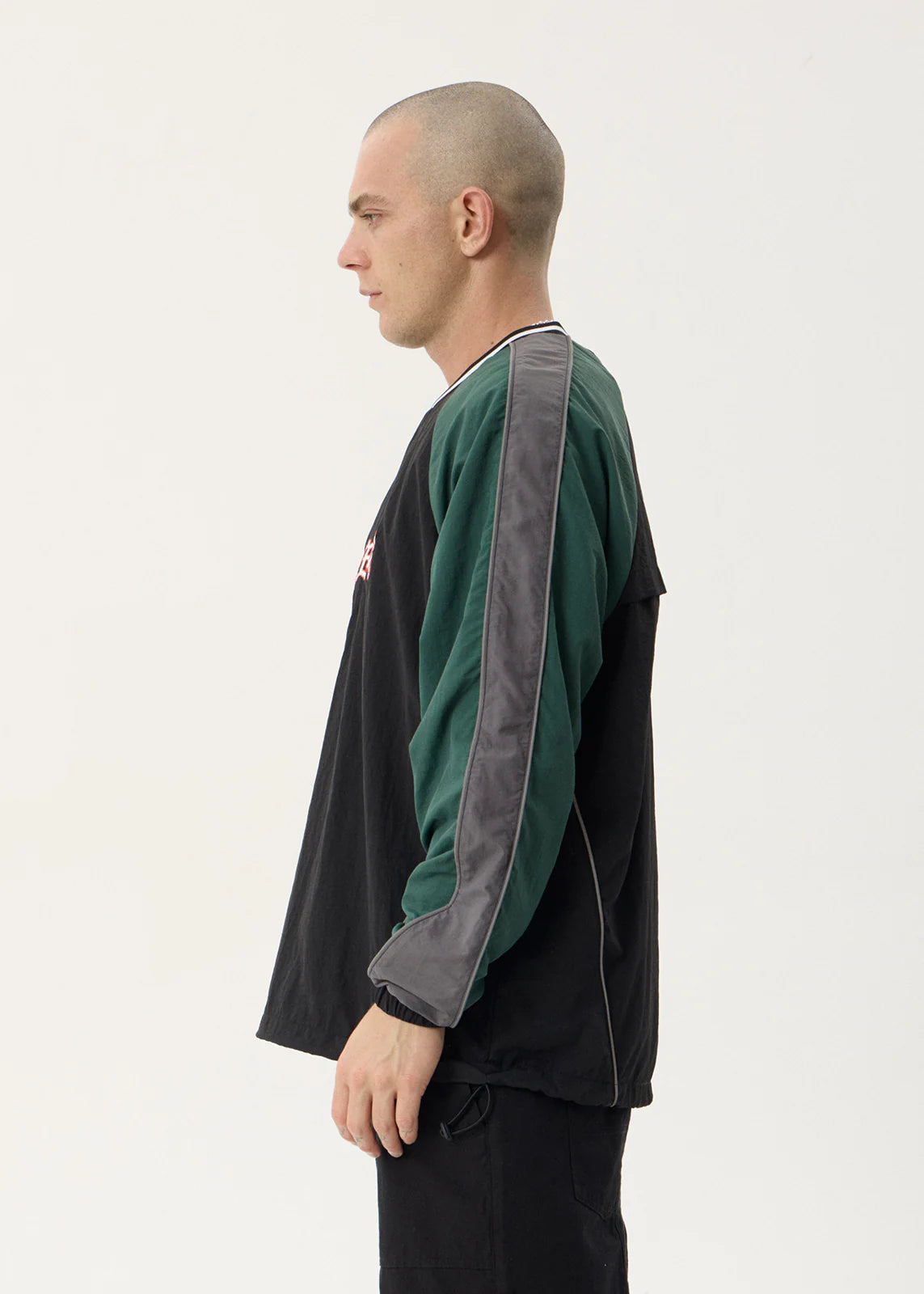 AFENDS Mens Nationals - Sports Crew Neck - Black