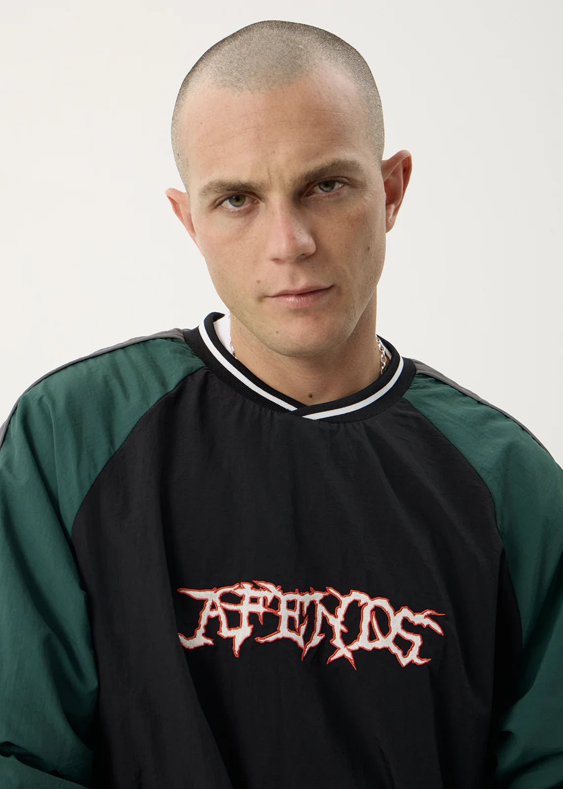 AFENDS Mens Nationals - Sports Crew Neck - Black