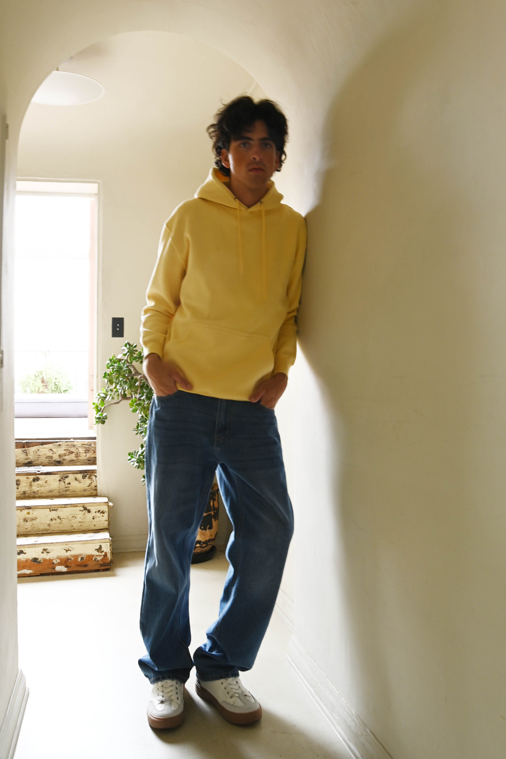 Pullover Hoodie with Metal Eyelets