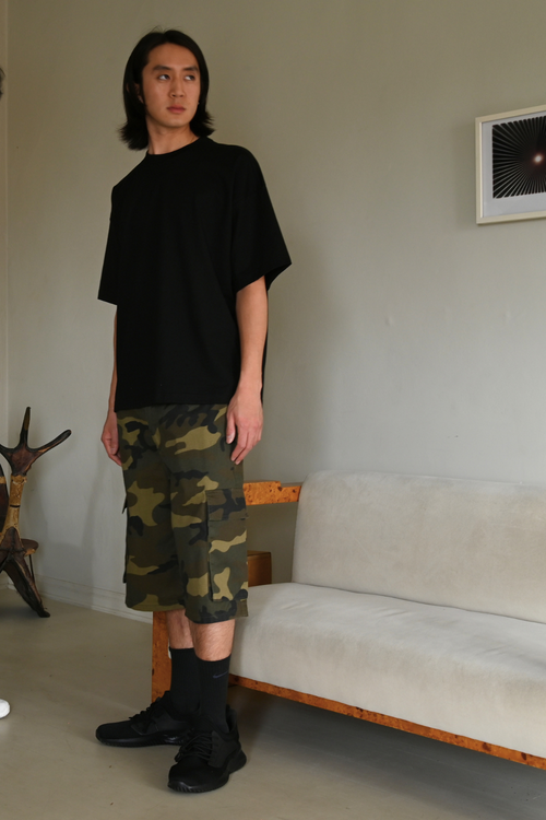 Baggy Fit Cargo Camo Shorts