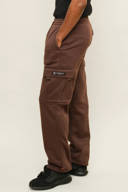 Fleece Heavyweight Cargo Sweat Pants
