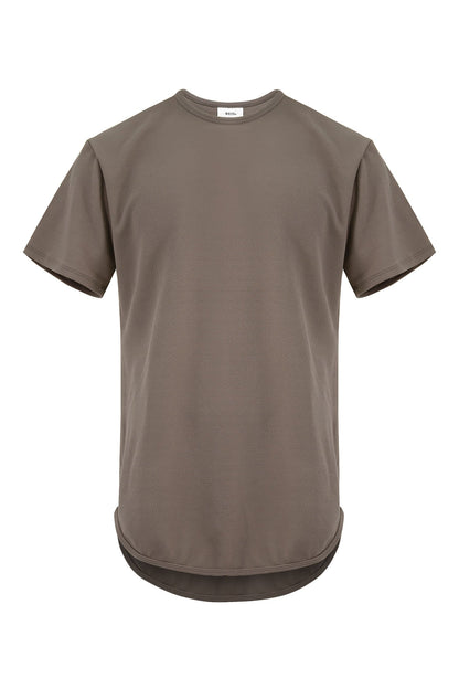 Men's Essential Scallop Round Hem T-Shirt