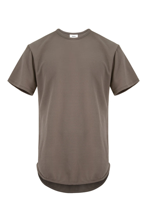 Men's Essential Scallop Round Hem T-Shirt