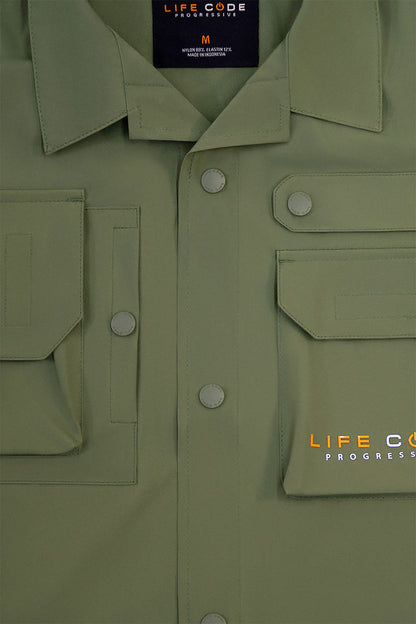 Nylon Taslan Short Sleeve Shirt