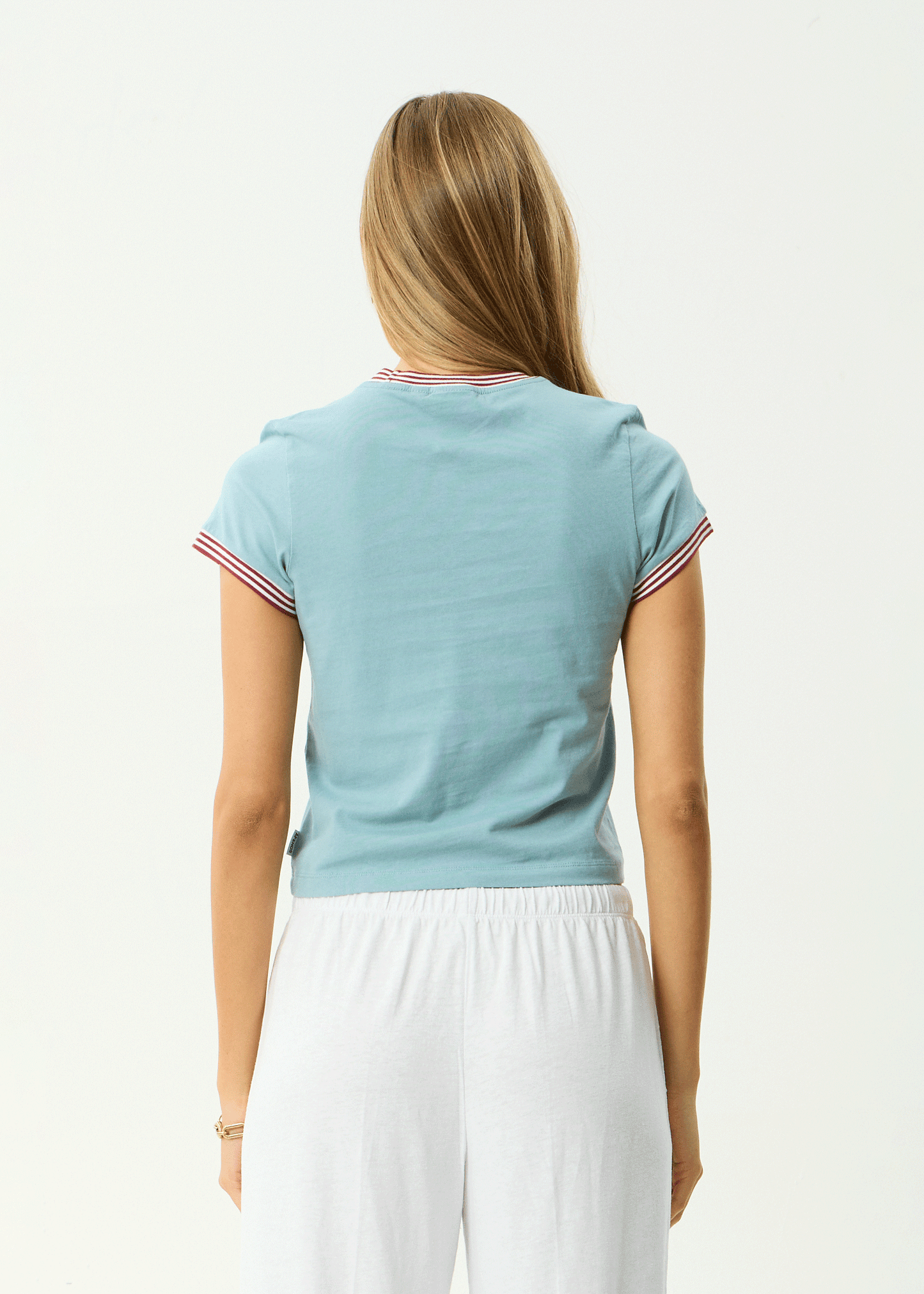AFENDS Womens Plenty - Baby Tee - Overcast