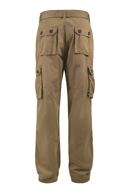 Men's Essential Enzyme Washed Twill Cargo Pants (1)