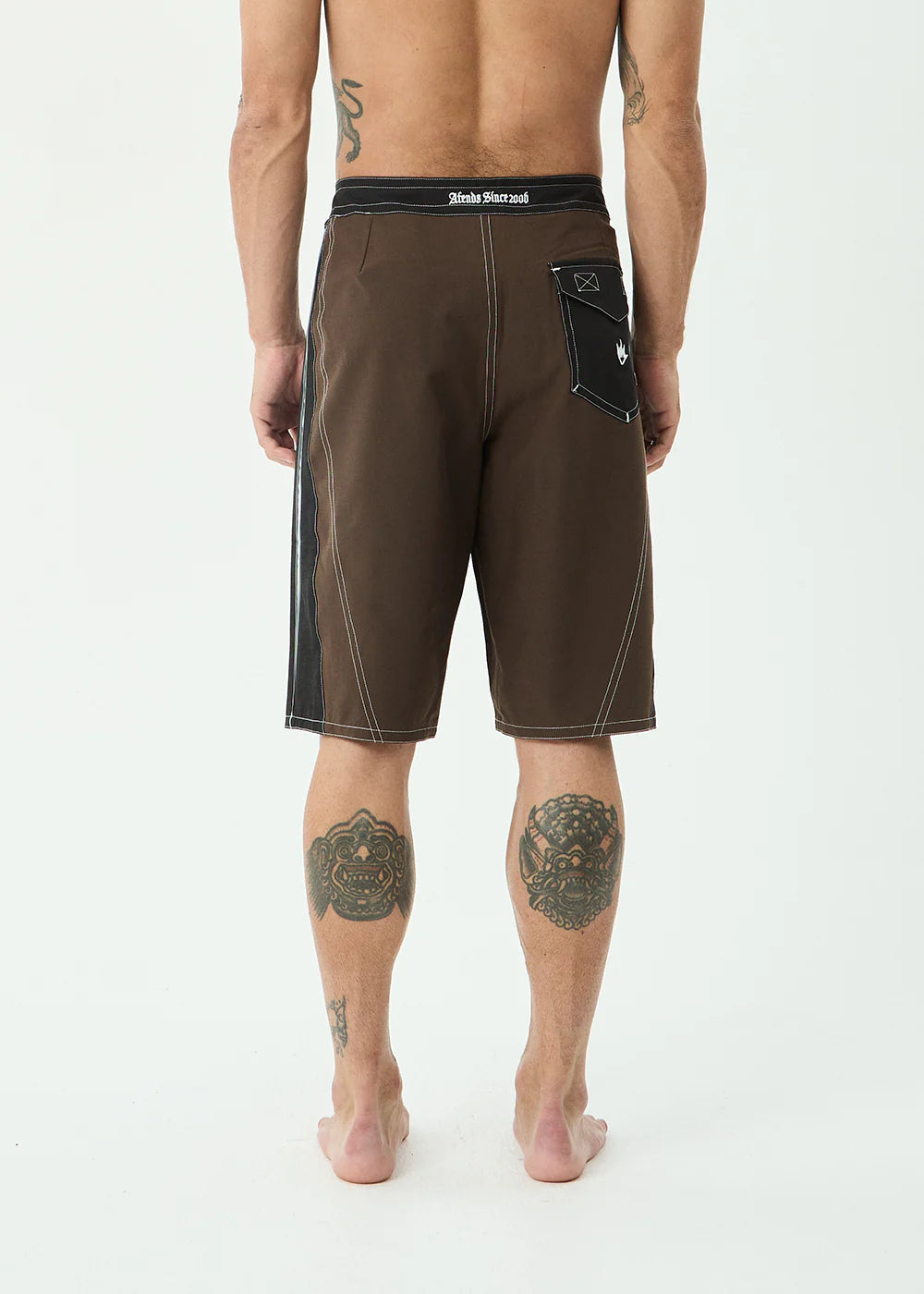 AFENDS Mens Forum - Surf Related V2 Boardshort 22" - Coffee