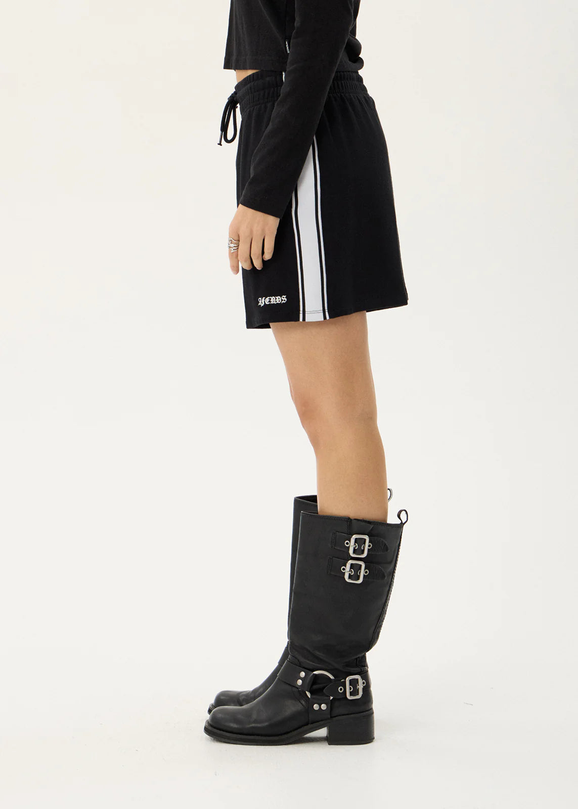 AFENDS Womens Katelyn - Fleece Short - Black