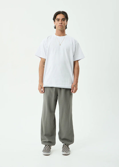 AFENDS Mens Genesis - Track Pant - Washed Sycamore