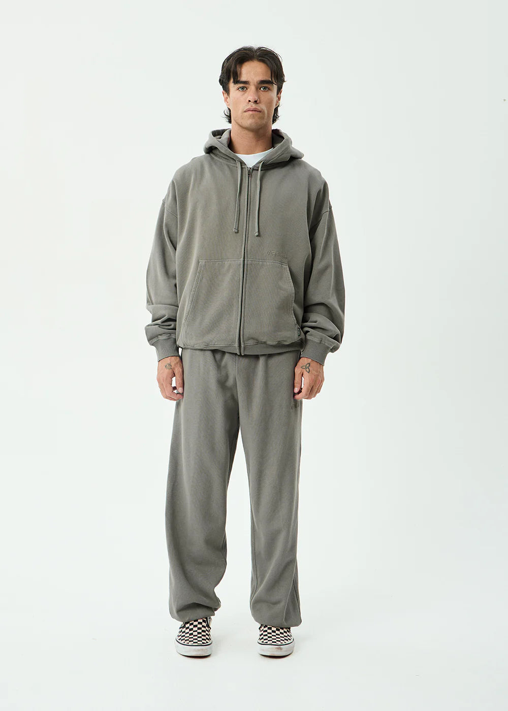 AFENDS Mens Genesis - Track Pant - Washed Sycamore