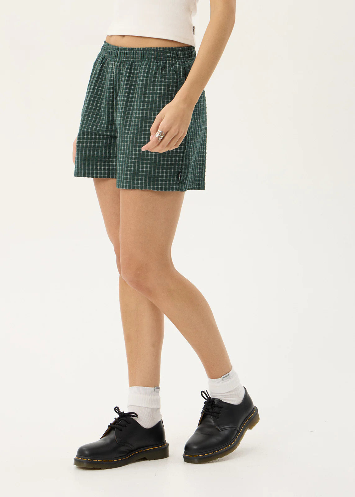 AFENDS Womens Reverb - Short - Pine Check