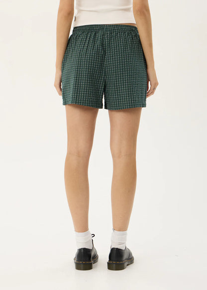 AFENDS Womens Reverb - Short - Pine Check