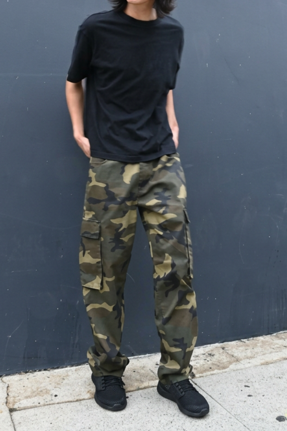 Baggy Fit Cargo Camo Pants