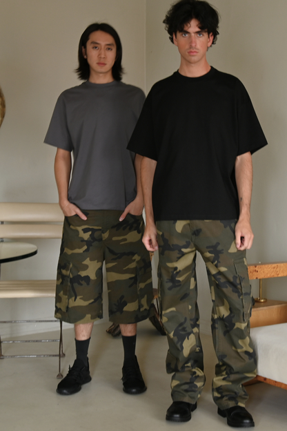 Baggy Fit Cargo Camo Shorts