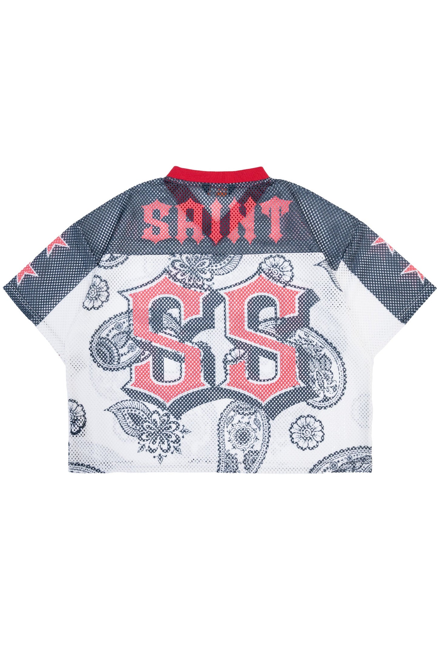 Men's Oversized Mesh Saint Top