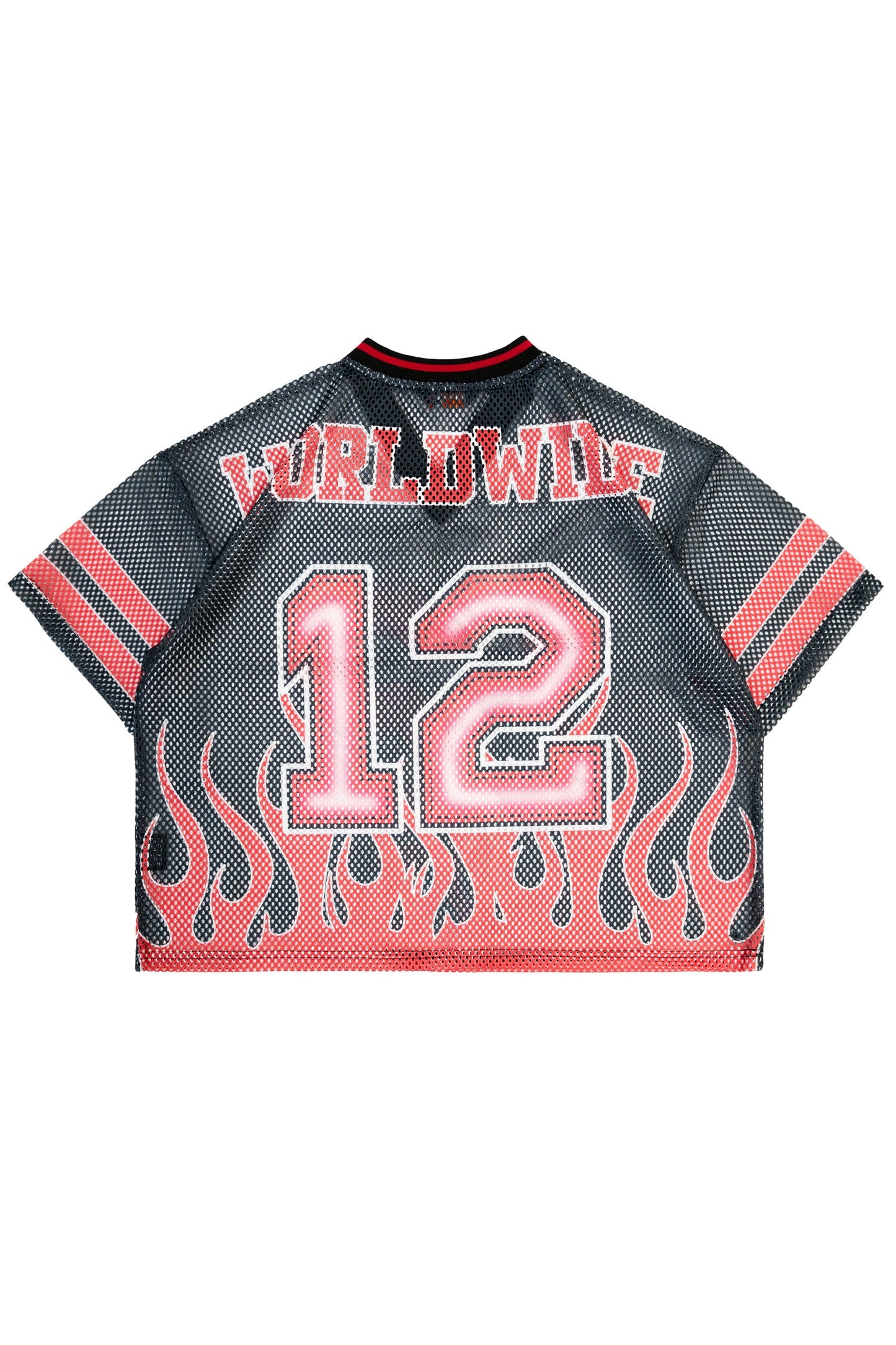 Men's Oversized Mesh Flame Top