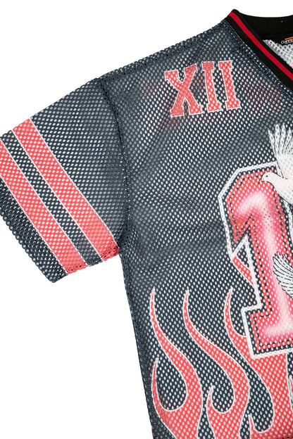 Men's Oversized Mesh Flame Top