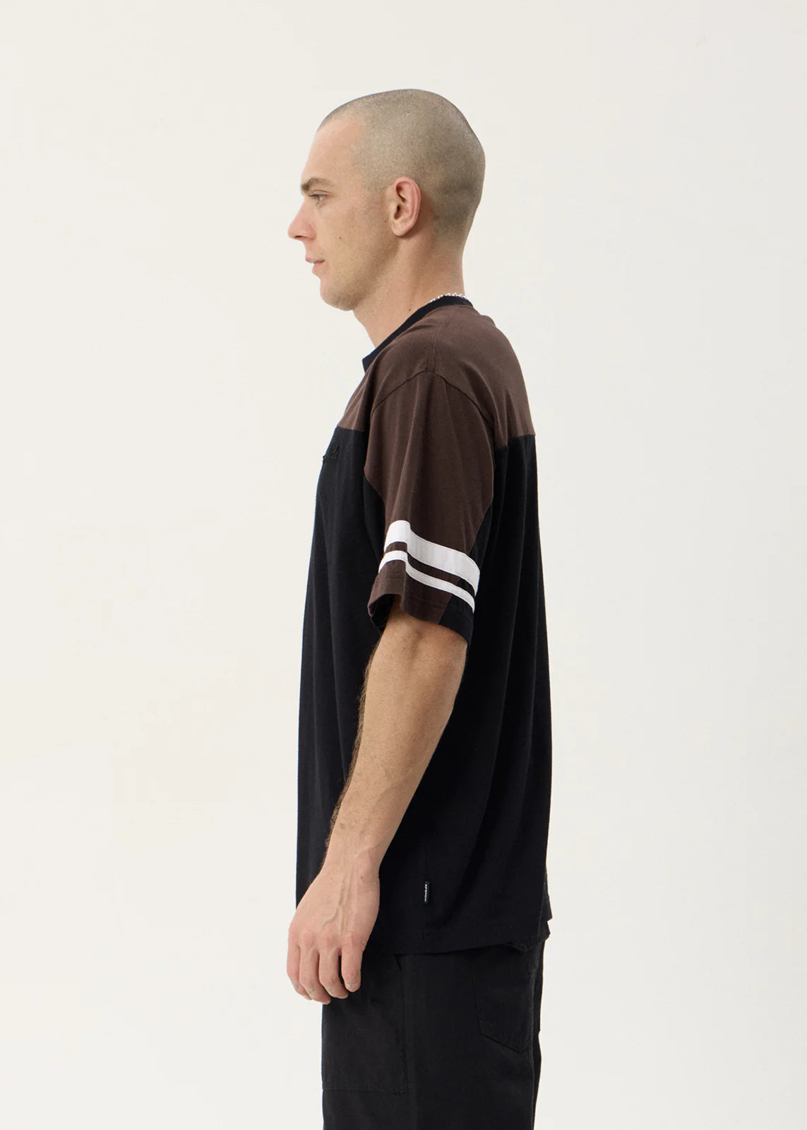 AFENDS Mens Origin - Boxy Vintage Tee - Black
