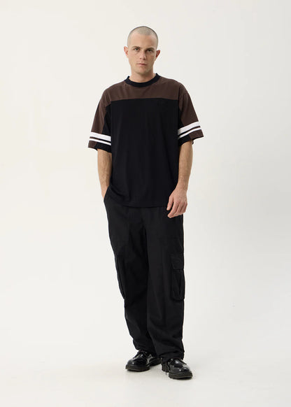 AFENDS Mens Origin - Boxy Vintage Tee - Black