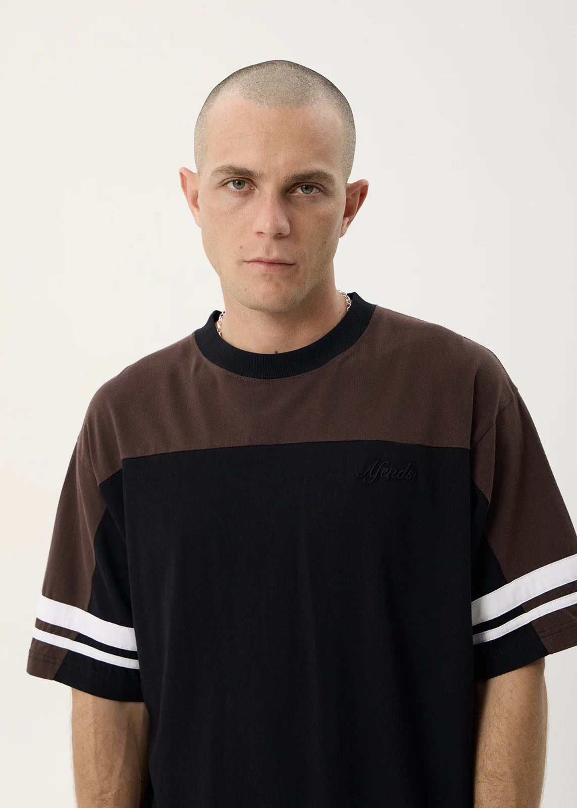 AFENDS Mens Origin - Boxy Vintage Tee - Black