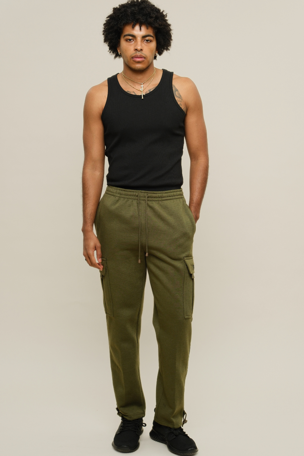 Neon Fleece Heavyweight Cargo Sweat Pants