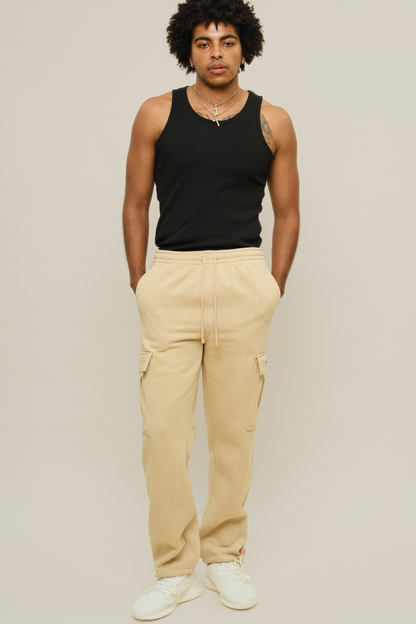 Fleece Heavyweight Cargo Sweat Pants